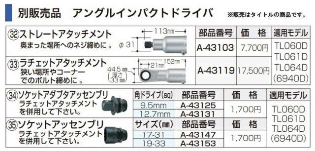 マキタ) ラチェットアタッチメント A-43119 makitaの通販はau PAY マーケット - カナジンau PAY マーケット店 | au  PAY マーケット－通販サイト