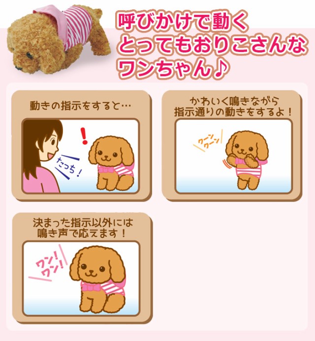 クリアランスバーゲン 期間限定開催 よびかけアクション 愛犬モカちゃん ぬいぐるみ 音声認識 ペット おもちゃ キッズ 子供 男の子 女の子 犬 トイプードル メール便送料無料 Carlavista Com