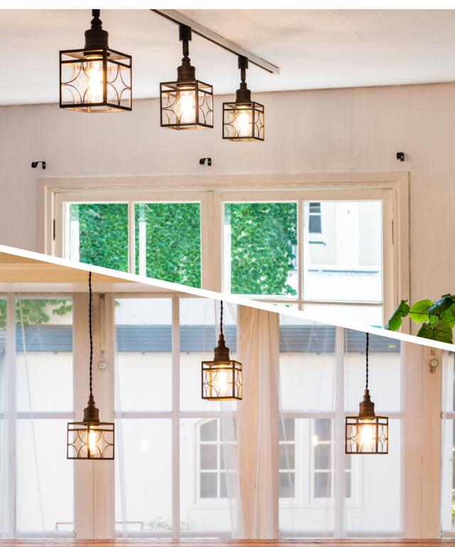 照明 シェード 黒 メタル ラントレ