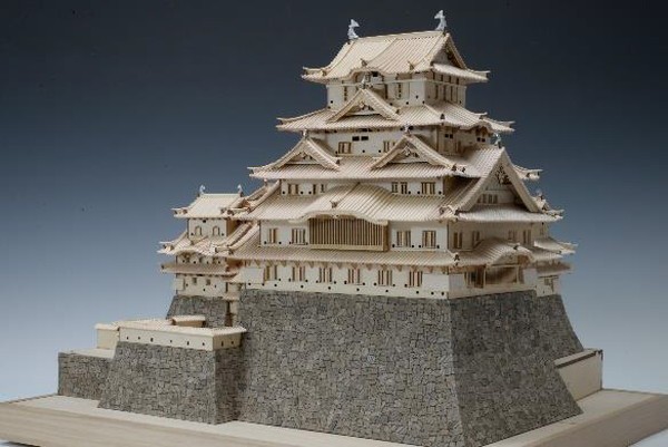 ウッディジョー 木製建築模型 1 150 姫路城 レーザーカット加工 