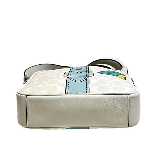 コーチ バッグ メンズ COACH ショルダーバッグ シグネチャー トロンプルイユ ハドソン クロスボディ 21 CH200 SVCAH チョークマルチ 送料無料 コーチ バッグ メンズ COACH ショルダーバッグ シグネチャー