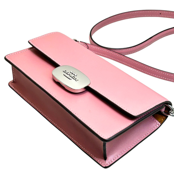 コーチ バッグ レディース COACH ショルダーバッグ レザー エライザ スモール フラップ クロスボディ CP045 SVOUS トゥルーピンク コーチ バッグ レディース COACH ショルダーバッグ レザー エライザ