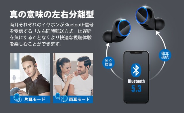 2023新作・業界トップクラス】Bluetooth イヤホン 自動ペアリング