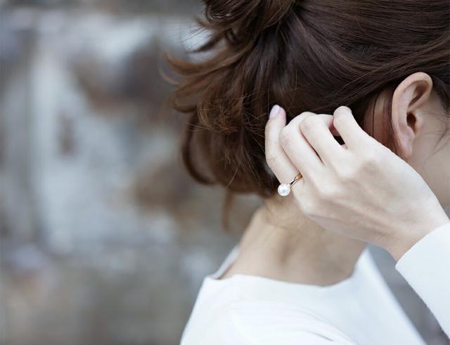 真珠 指輪 パール リング あこや真珠 ピンキーリング ファッション