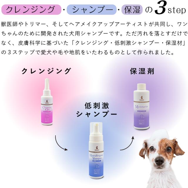 クレンジング・シャンプー・保湿の3step