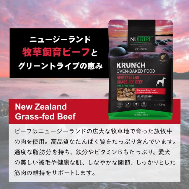 ニュートライプ クランチ オーブンベークド ビーフwithグリーントライプ