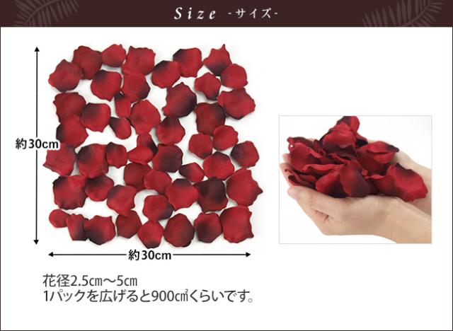 ローズペタルのサイズ