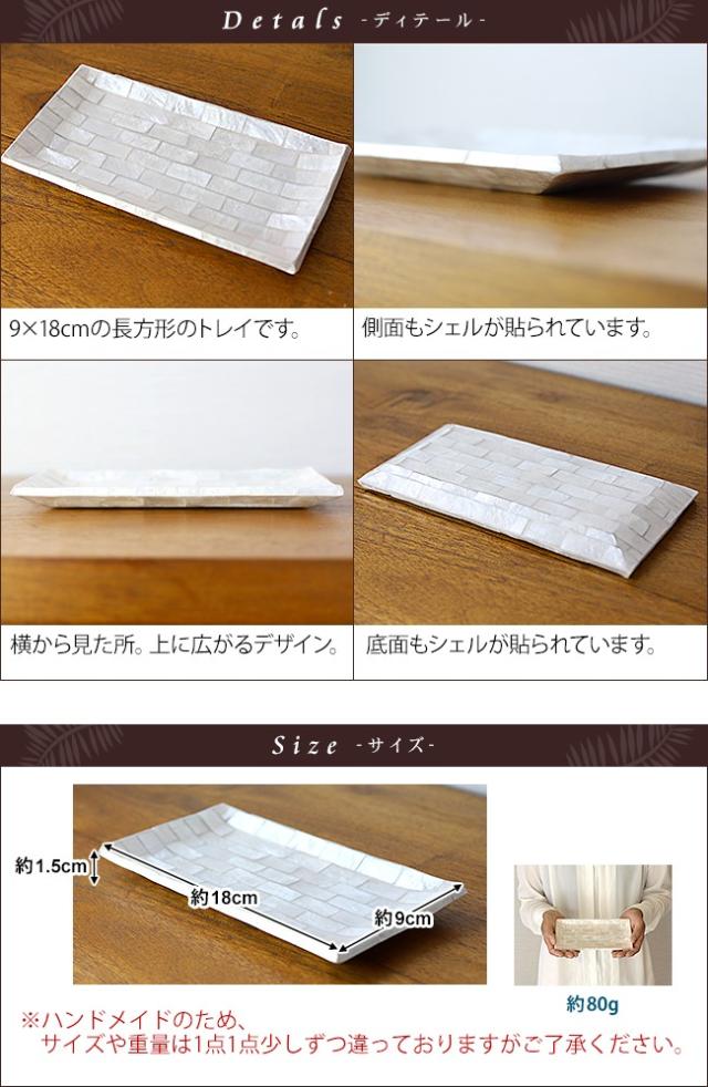 シェルのトレイのサイズ