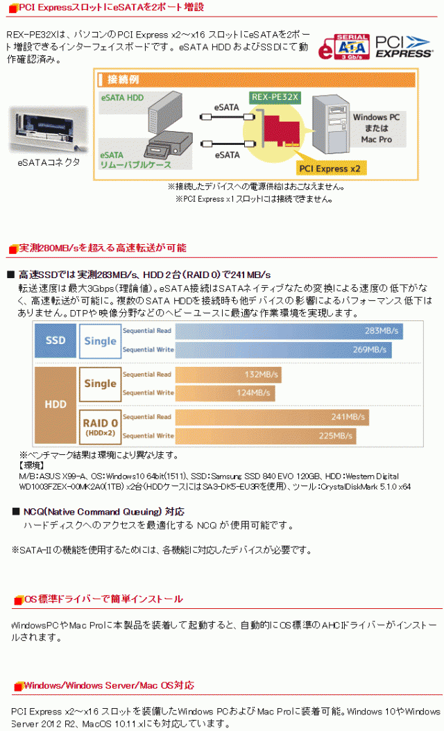 ラトックシステム REX-PE32Xの通販はau PAY マーケット - ムラウチドットコム｜商品ロットナンバー：488881759 eSATA  2ポート PCI Expressボード 得価大人気 - cta.org.mz