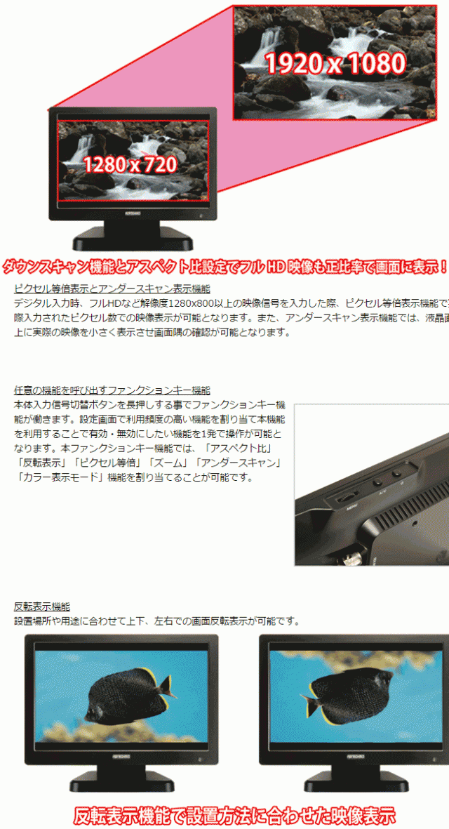 新品定番 ADTECHNO エーディテクノ LCD7620(ブラック) 7型IPS液晶パネル搭載 業務用マルチディスプレイの通販はau PAY マーケット - ムラウチドットコム|商品ロットナンバー:489267025 安い好評