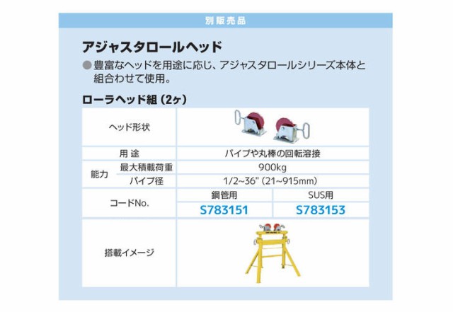 Asada/アサダ アジャスタロールローラ鋼管用 S783151