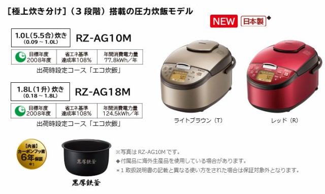 日本産 日立 圧力IH炊飯ジャー 5.5合炊き RZ-G10DM