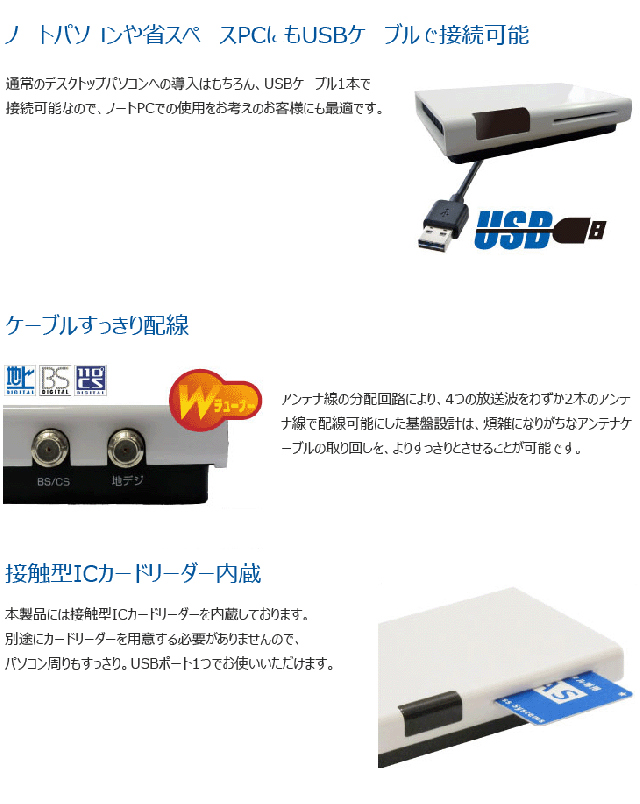 PLEX USB接続 地上デジタル・BS・CS対応TVチューナー PX-W3U4 PLEX USB接続 地上デジタル・BS・CS対応TVチューナー PX-W3U4