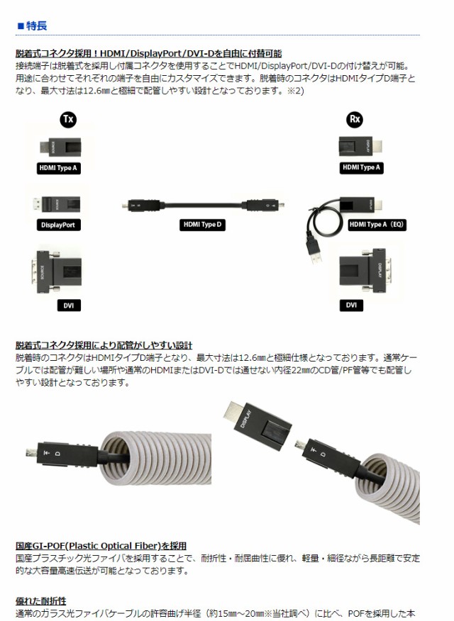 サンワサプライ DVI工事配線ケーブル（シングルリンク） 品番：KC-DVI