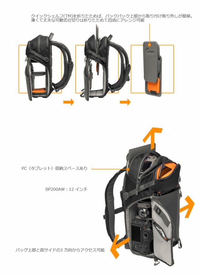 Lowepro ロープロ LP37259-PWW(ブルー ブラック) フォトアクティブ