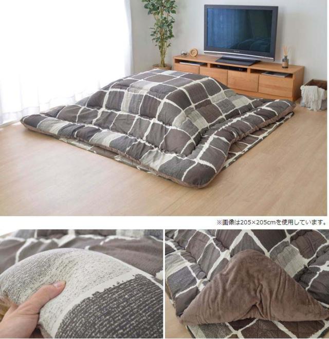 ポリエステ╏ IKEHIKO グレー 約205×285cm 5994850の通販はau PAY マーケット - ムラウチドットコム|商品ロットナンバー:489432368 イケヒコ メーカー直送代引不可 こたつ布団 正方形大 おしゃれ 掛け敷きセット しています