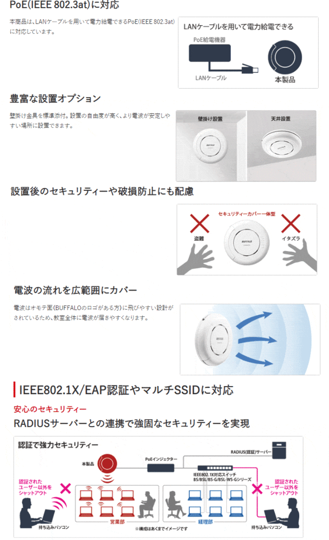 新色追加して再販 BUFFALO バッファロー 法人向け 11ac 4x4 デュアル