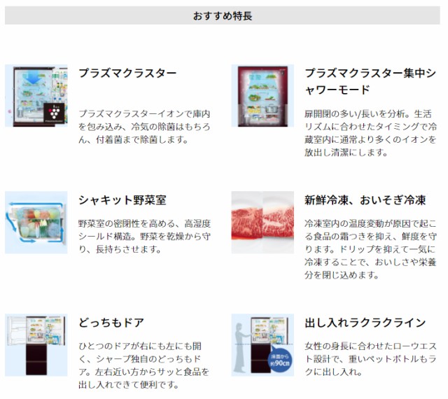 SHARP/シャープ 【まごころ配送】【標準配送設置無料!】SJ-GW35G-W ...