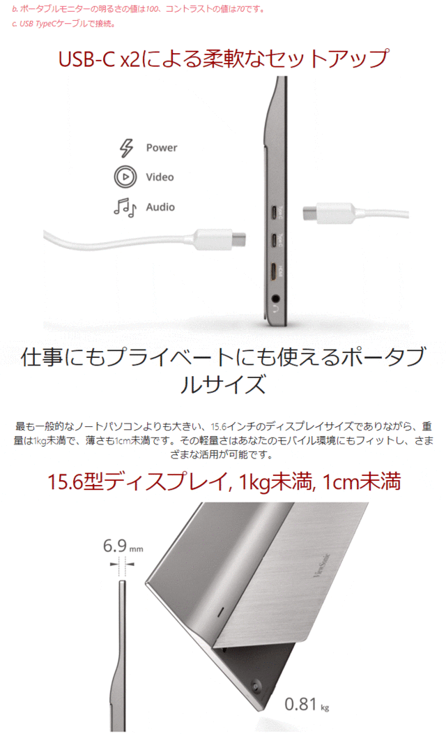 在庫限り Viewsonic ビューソニック Ipsパネル採用 フルhd対応usb C搭載15 6型ワイド液晶ディスプレイ Vg1655 ランキング1位獲得 Www Kaneorthotics Co Nz