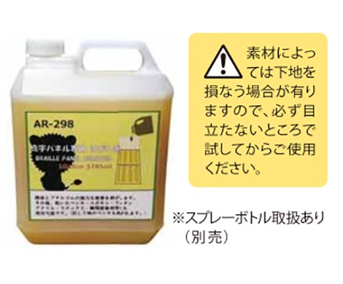 省スペース 洗える おしゃれ アラオ 点字パネル専用はがし剤 AR-1012 1