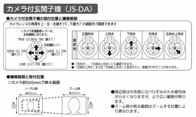 アイホン テレビドアホン シンプルデザイン 録画機能付き AC電源直結式 JS-12E - 1