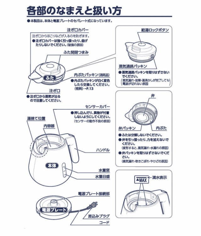 象印(ZOJIRUSHI) CK-DH08-BM(スレートブラック) 電気ケトル 0.8L