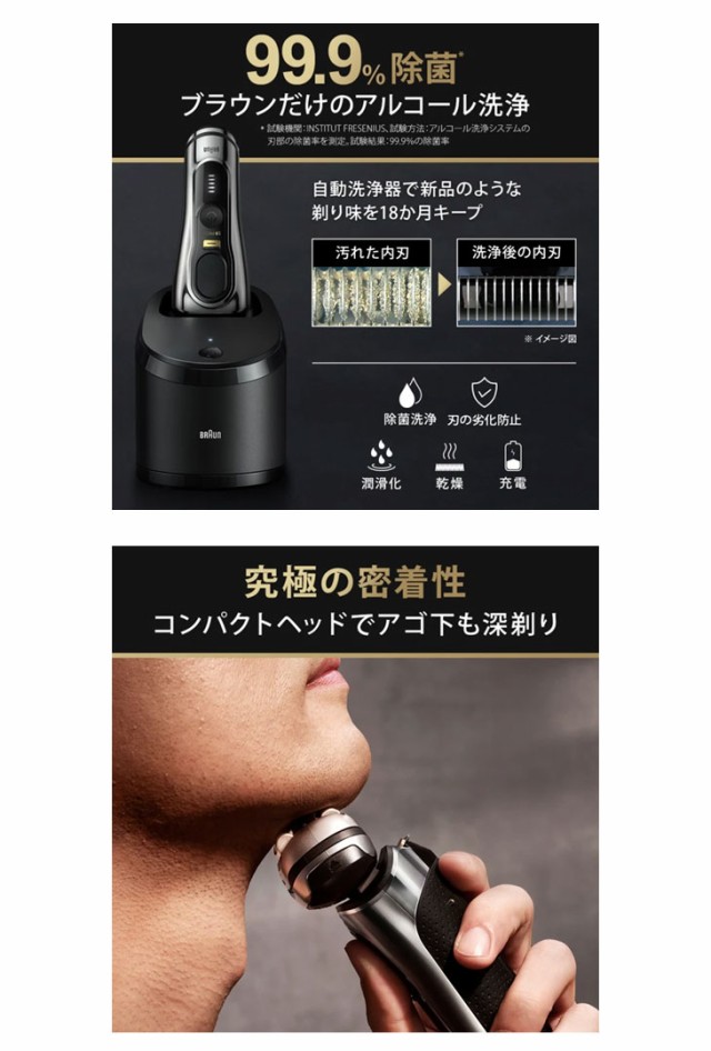 Braun ブラウン 9556cc シリーズ9Pro+ 5in1自動アルコール洗浄器