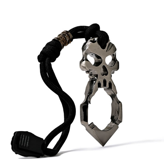 メリケンサックドクロ中指用グレーシルバー