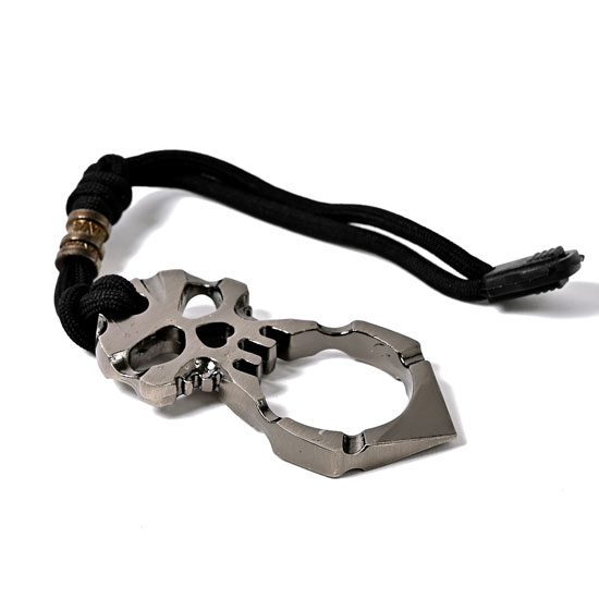 メリケンサックドクロ中指用グレーシルバー