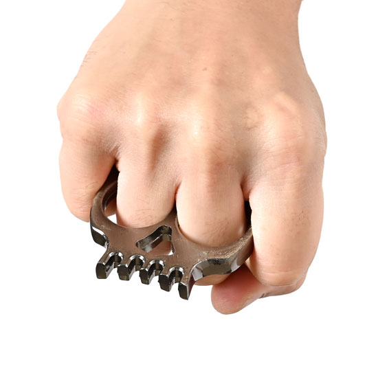 2本指用メリケンサック ドクロ aj26-2