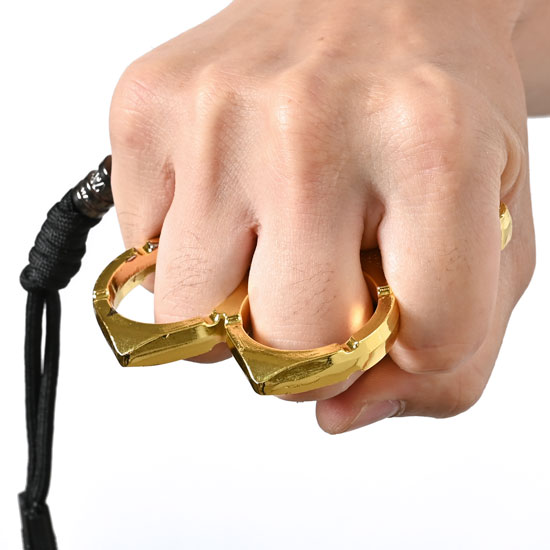 ストラップ付き2本指用メリケンサック aj37