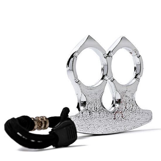 ストラップ付き2本指用メリケンサック aj37