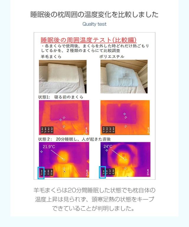 羊まくら 素肌呼吸 小サイズ 羊毛