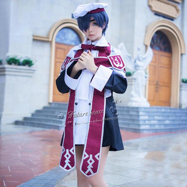代引不可 黒執事 シエル ファントムハイヴ風女装コスプレ衣装 Cosplay 変装 コスチューム パーティアニメ コスチューム 最安値 Www Centrodeladultomayor Com Uy