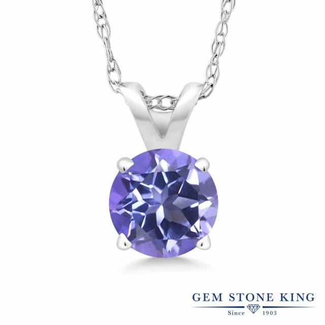 ジェムスト ネックレス 一粒 大粒 の通販はau PAY マーケット - Gem Stone King ジュエリー専門店 レディース 1カラット 天然 ミスティックトパーズ (タンザナイトブルー) ペンダント 14金 ホワイトゴールド(K14) ±トブルー