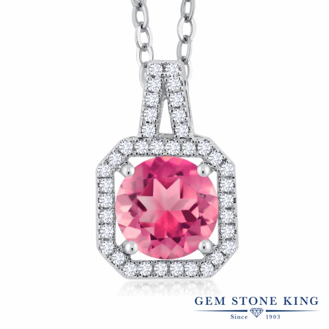 させていたℝ ネックレス 天然石 金属アレルギー対応の通販はau PAY マーケット - Gem Stone King ジュエリー専門店|商 レディース 2.46カラット 天然 ミスティックトパーズ (ピンク) ペンダント スクエア 大粒 ーンで