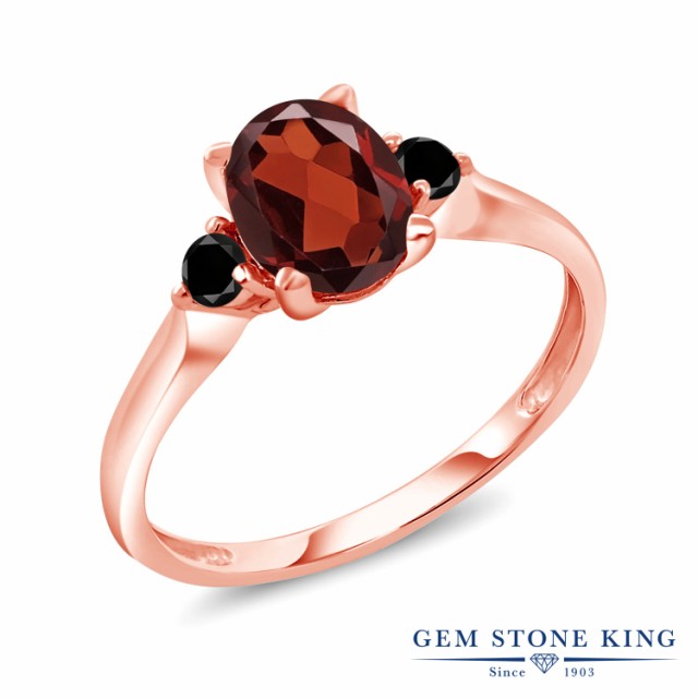 人気HOT 指輪 大粒 スリーストーン 天然石の通販はau PAY マーケット - Gem Stone King ジュエリー専門 リング レディース 1.58カラット 天然 ガーネット 天然ブラックダイヤモンド 10金 ピンクゴールド(K10) 品質保証格安