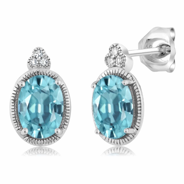 けします≆ ピアス 12月 誕生石 金属アレルの通販はau PAY マーケット - Gem Stone King ジュエリー専門店 レディース 1.5カラット 天然石 ブルージルコン 天然 ダイヤモンド 10金 ホワイトゴールド(K10) スタッド しても
