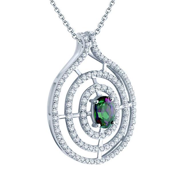 最安値格安 ネックレス ドロップ パヴェ の通販はau PAY マーケット - Gem Stone King ジュエリー専門 レディース 2.5カラット 天然石 ミスティックトパーズ (グリーン) ペンダント シルバー925(純銀) 雫 しずく 人気再入荷