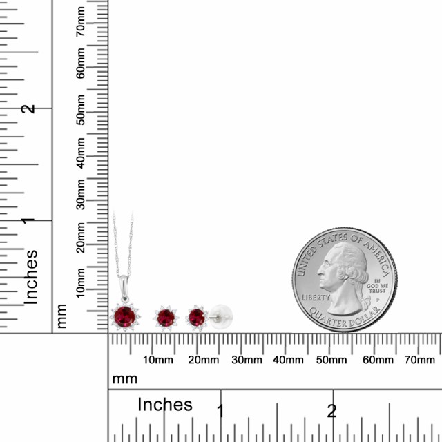 通販得価 ネックレス レディース 1.44カラット 合成ルビー ピアス セット 天然 ダイヤモンド 18金 ホワイトゴールド(K18) フラワー 花 ヘイロー 派の通販はau PAY マーケット - Gem Stone King ジュエリー専門店 大人気好評