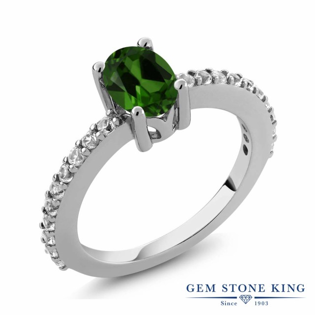 格安品質保証 指輪 天然石 金属アレルギの通販はau PAY マーケット - Gem Stone King ジュエリー専 リング レディース 1カラット 天然 クロムダイオプサイド 合成ホワイトサファイア シルバー925 マルチストーン 大人気国産