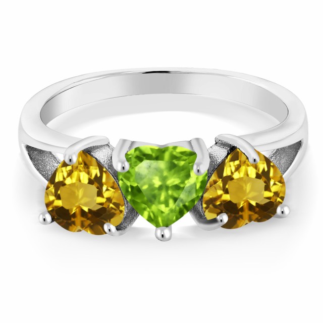 25%OFF 指輪 かわいい スリーストーン 8月 誕生石 金の通販はau PAY マーケット - Gem Stone King ジュエリー専門店 リング レディース 2.23カラット 天然石 ペリドット 天然 シトリン シルバー925 ハート 3連 豊富な得価