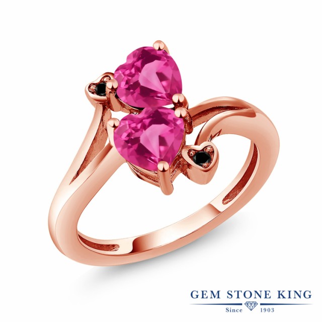 人気得価 指輪 シルバー925 ピンクゴールドコーテの通販はau PAY マーケット - Gem Stone King ジュエリー専門 リング レディース 1.93カラット 天然 ミスティックトパーズ (ピンク) 天然ブラックダイヤモンド 格安新作