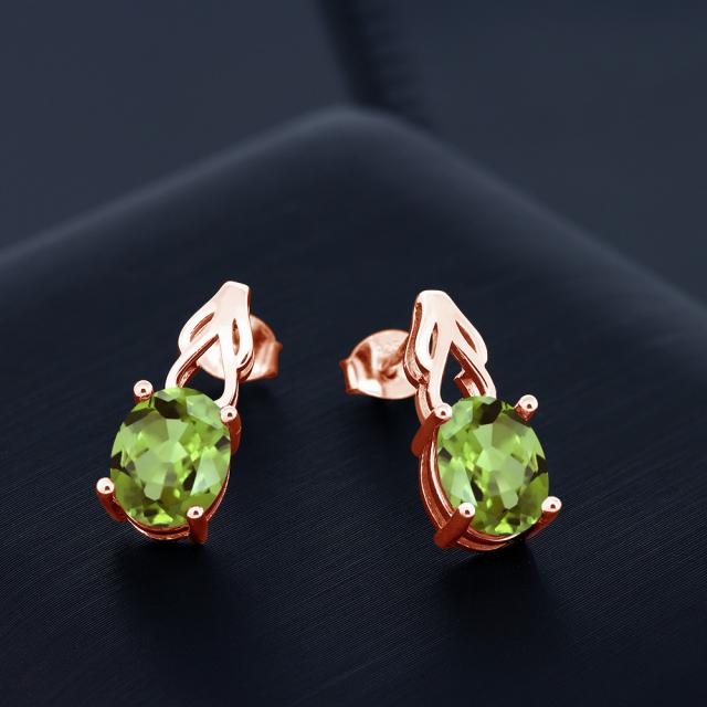 レディース ピアス 8月 誕生石 金属アの通販はau PAY マーケット - Gem Stone King ジュエリー専門 レディース 3.6カラット 天然石 ペリドット シルバー925 ピンクゴールドコーティング ハート 大粒 ぶら下がり ﹪ーをお
