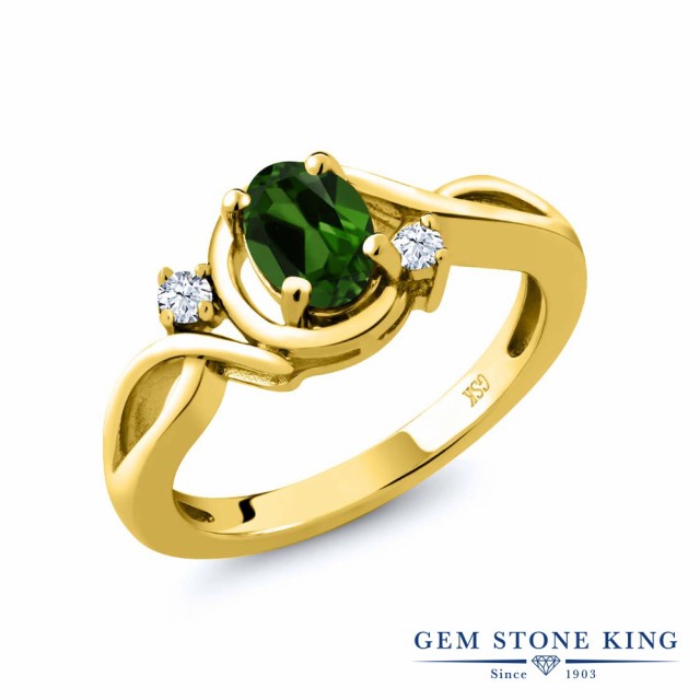 新品特価 指輪 ツイスト ねじれ の通販はau PAY マーケット - Gem Stone King ジュエリー専門 リング レディース 0.78カラット 天然 クロムダイオプサイド トパーズ シルバー925 イエローゴールドコーティング 人気再入荷