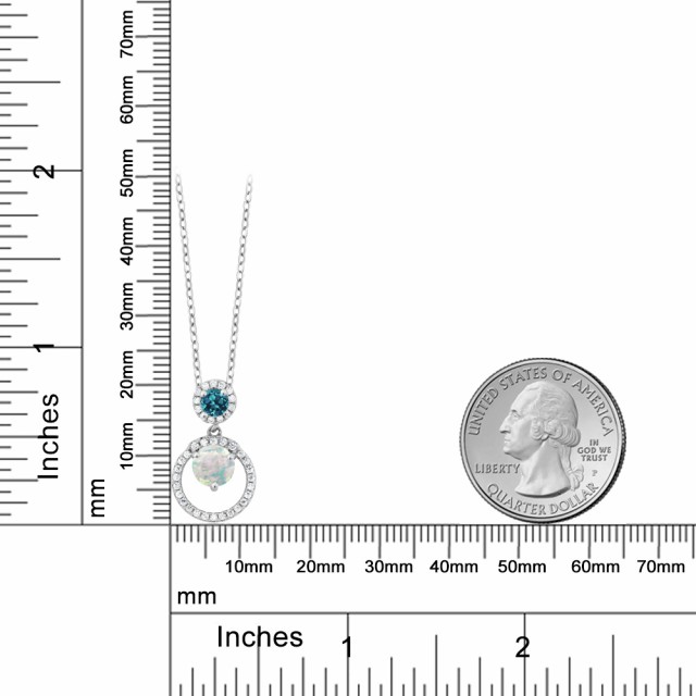 定番人気お得 ネックレス レディース 1.2カラット シミュレイテッド ホワイトオパール ペンダント 天然 ロンドンブルートパーズ シルバー925 サークル の通販はau PAY マーケット - Gem Stone King ジュエリー専 超激得在庫