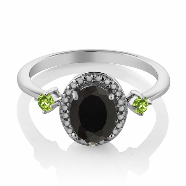 安い送料無料 指輪 ヘイロー 8月 誕生石 金属アレルの通販はau PAY マーケット - Gem Stone King ジュエリー専門店 リング レディース 1.4カラット 天然 オニキス 天然石 ペリドット ダイヤモンド シルバー925 大粒 在庫限定品