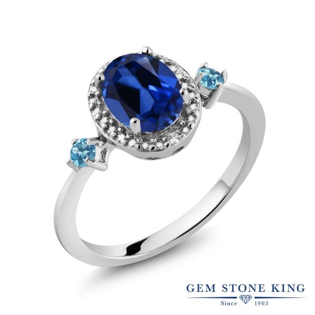 品質保証2022 指輪 シルバー925 大粒 ヘイの通販はau PAY マーケット - Gem Stone King ジュエリー専門 リング レディース 1.77カラット 合成サファイア シミュレイテッド スカイブルートパーズ 天然 ダイヤモンド HOT100%新品