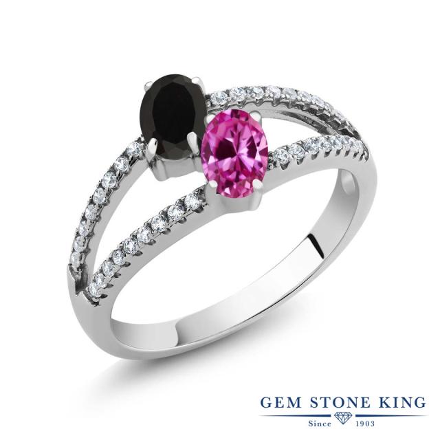 新品高品質 指輪 天然石 8月 誕生石 金属アレの通販はau PAY マーケット - Gem Stone King ジュエリー専門 リング レディース 1.3カラット 天然 オニキス 合成ピンクサファイア シルバー925 小粒 ダブルストーン 低価超激得