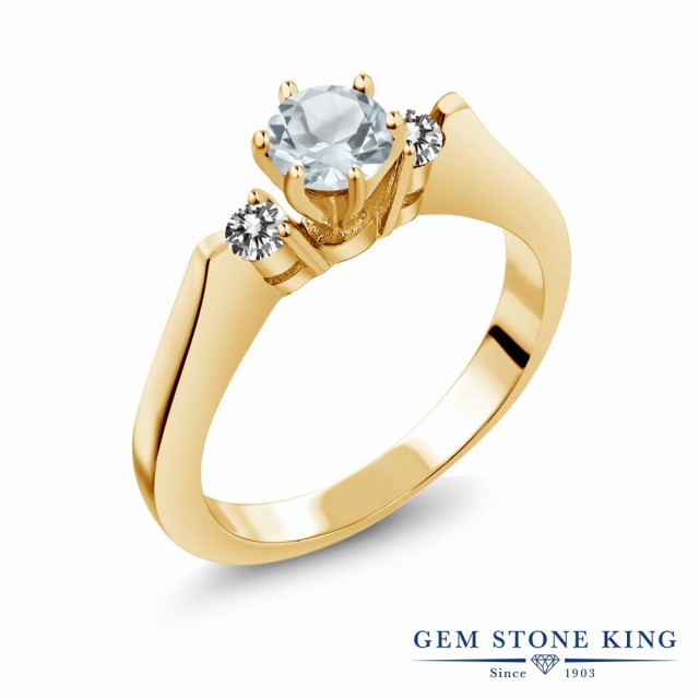 得価格安 指輪 スリーストーン 小粒 の通販はau PAY マーケット - Gem Stone King ジュエリー専門 リング レディース 0.58カラット 天然 アクアマリン ダイヤモンド シルバー925 イエローゴールドコーティング 再入荷低価